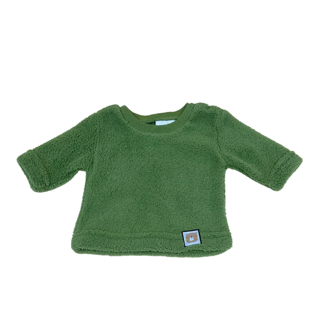 2pc Green Sherpa Set w Bears