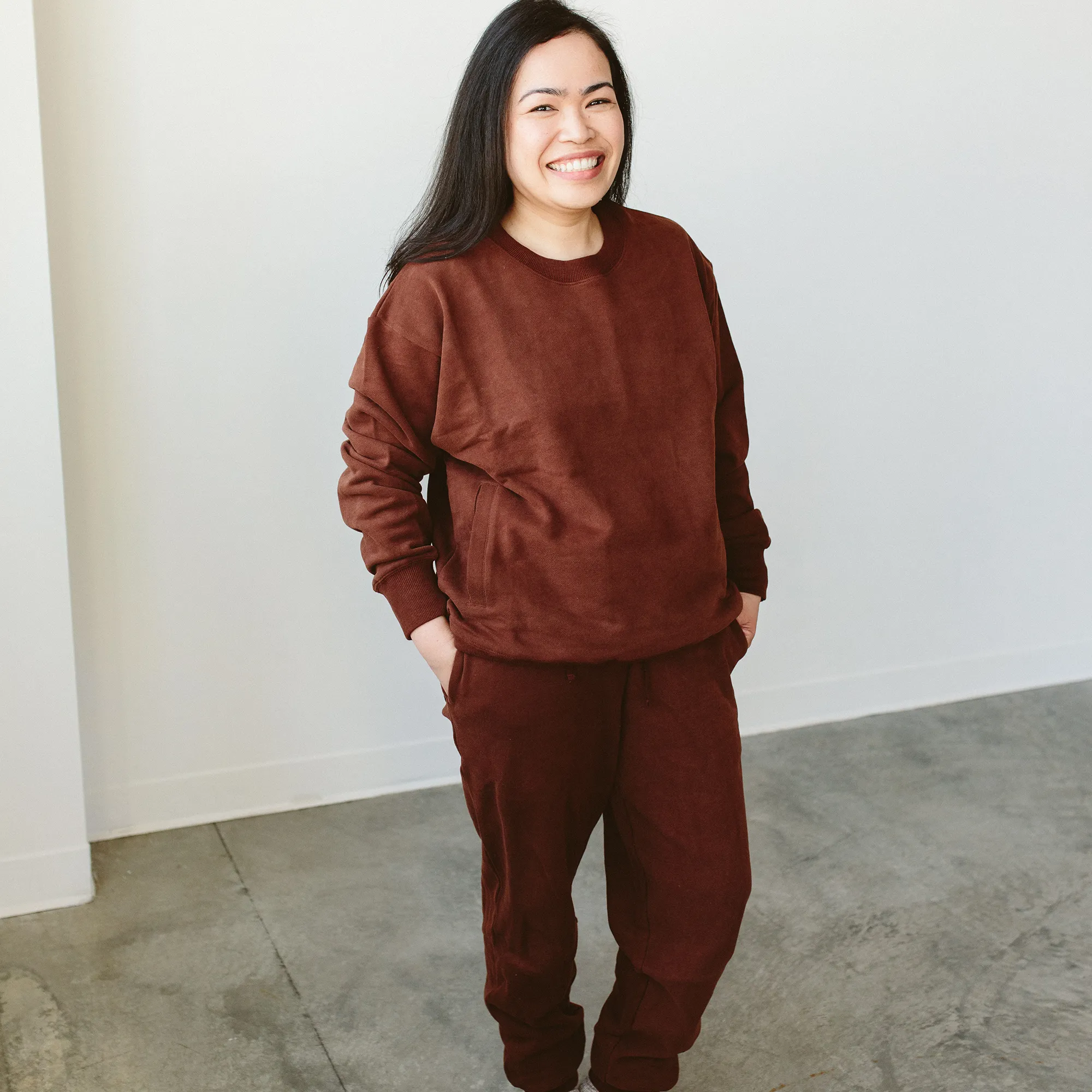 Adult Terry Sweatsuit Pant - Redwood