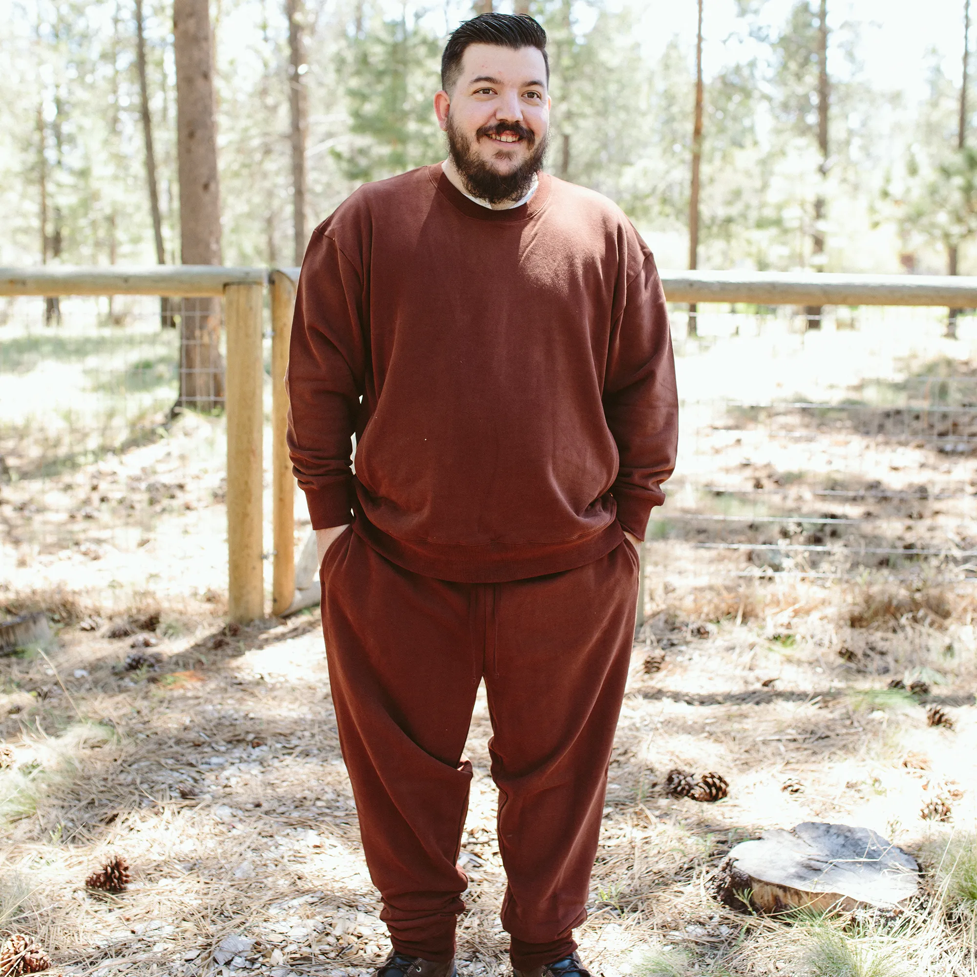 Adult Terry Sweatsuit Pant - Redwood