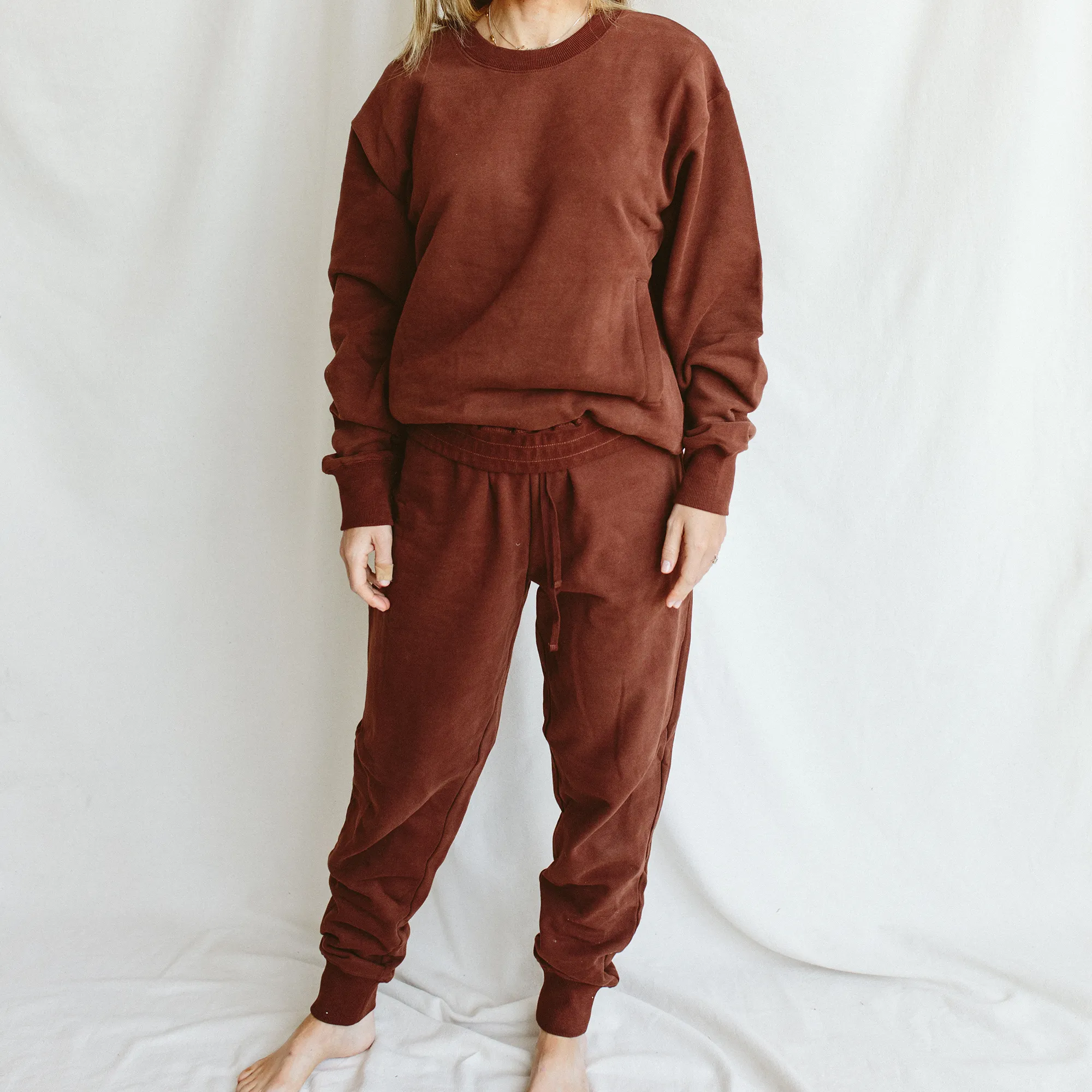 Adult Terry Sweatsuit Pant - Redwood