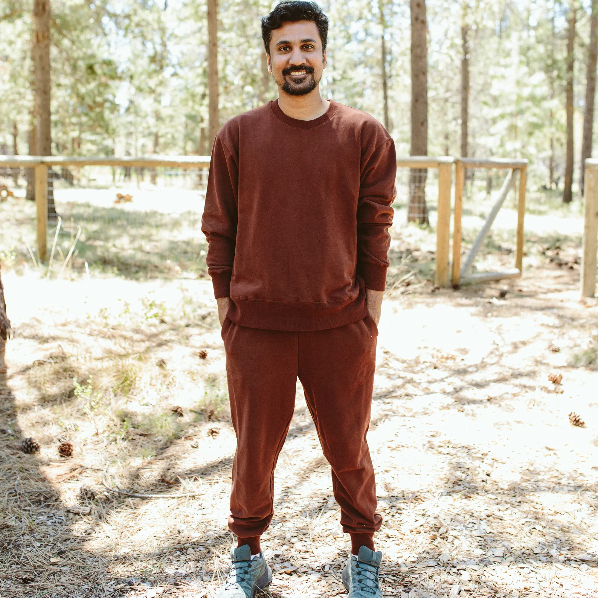 Adult Terry Sweatsuit Pant - Redwood