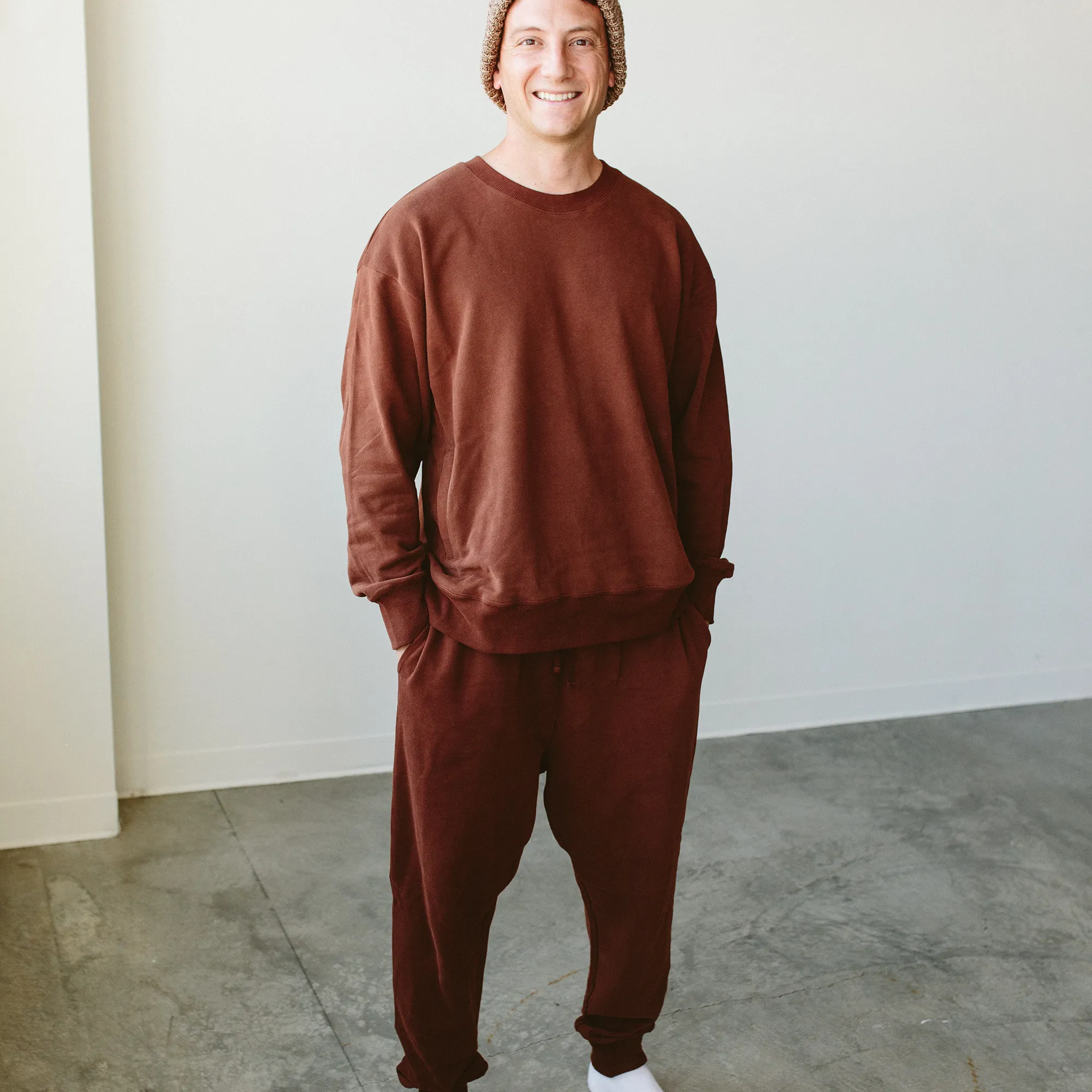 Adult Terry Sweatsuit Pant - Redwood