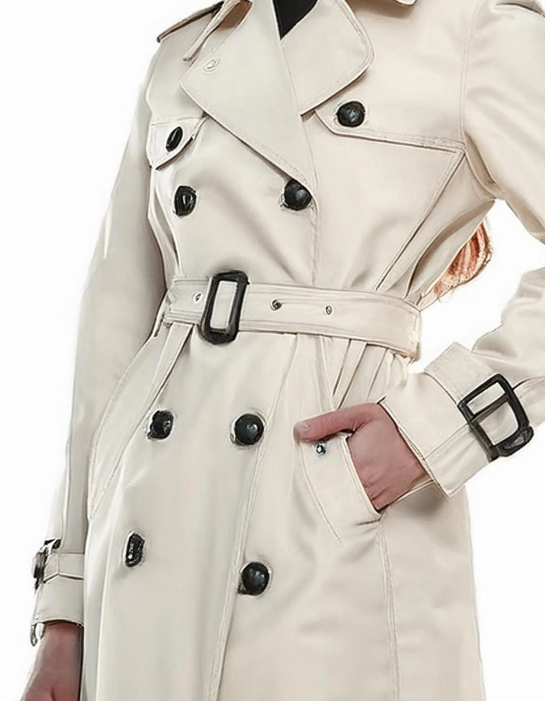 Beige Classic Trench Coats