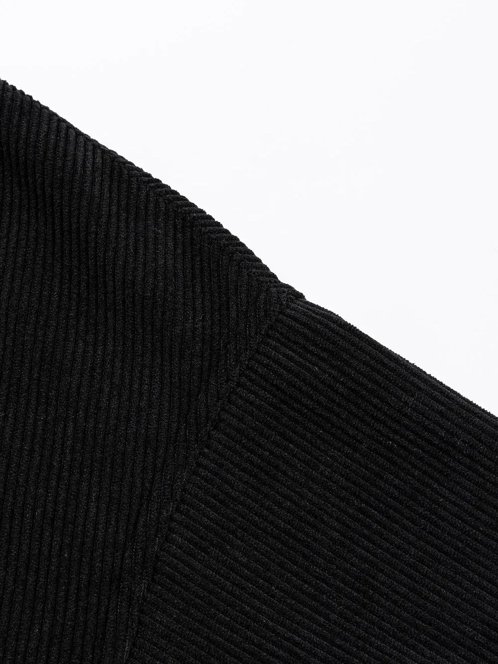 Black Knit Crew Neck Shirt