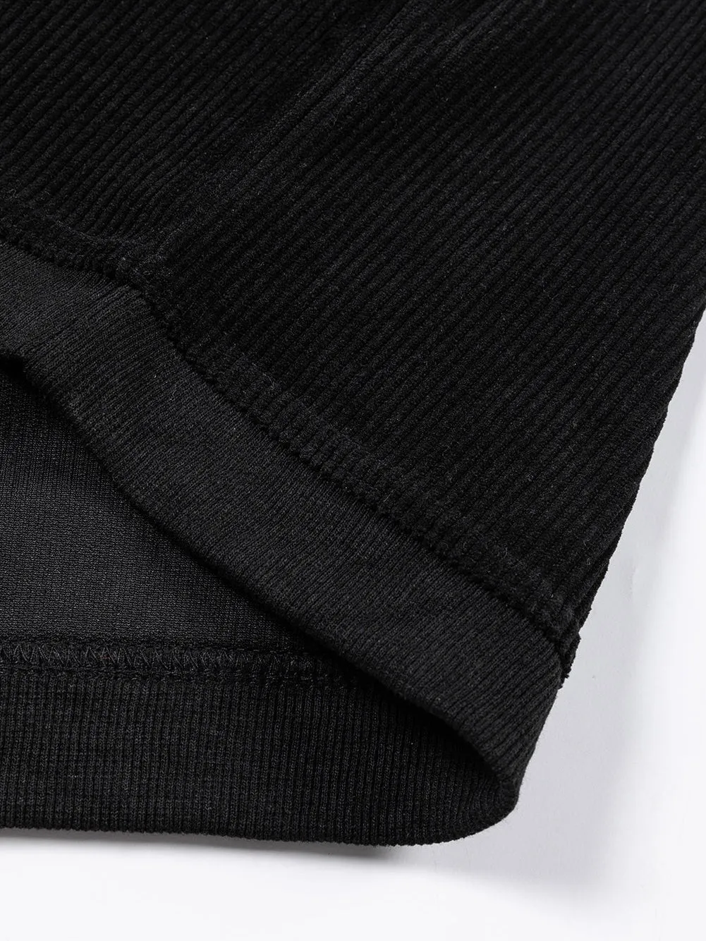 Black Knit Crew Neck Shirt