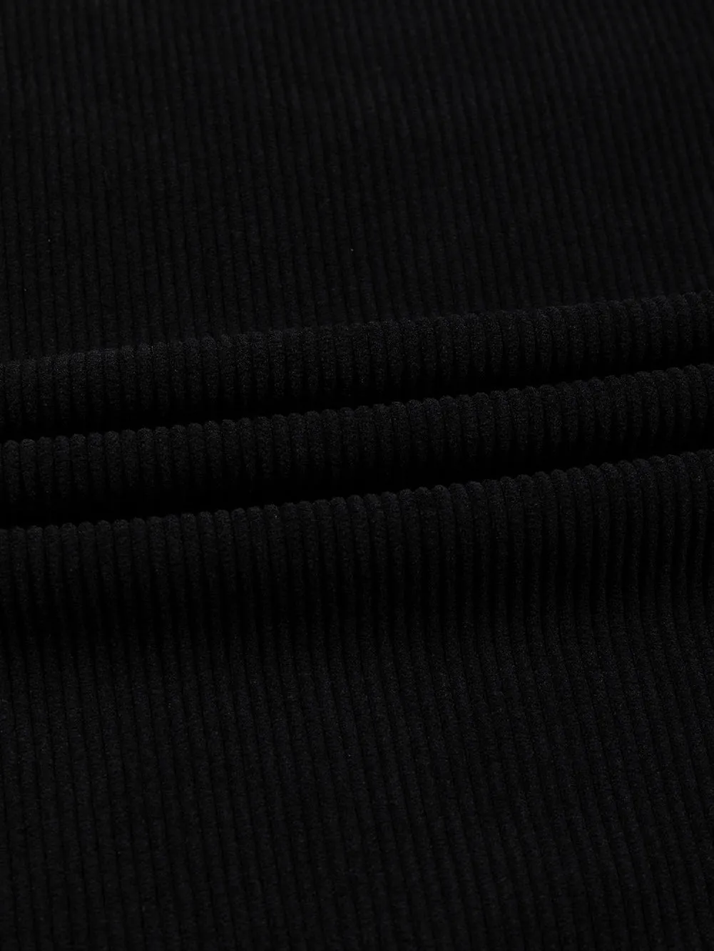 Black Knit Crew Neck Shirt