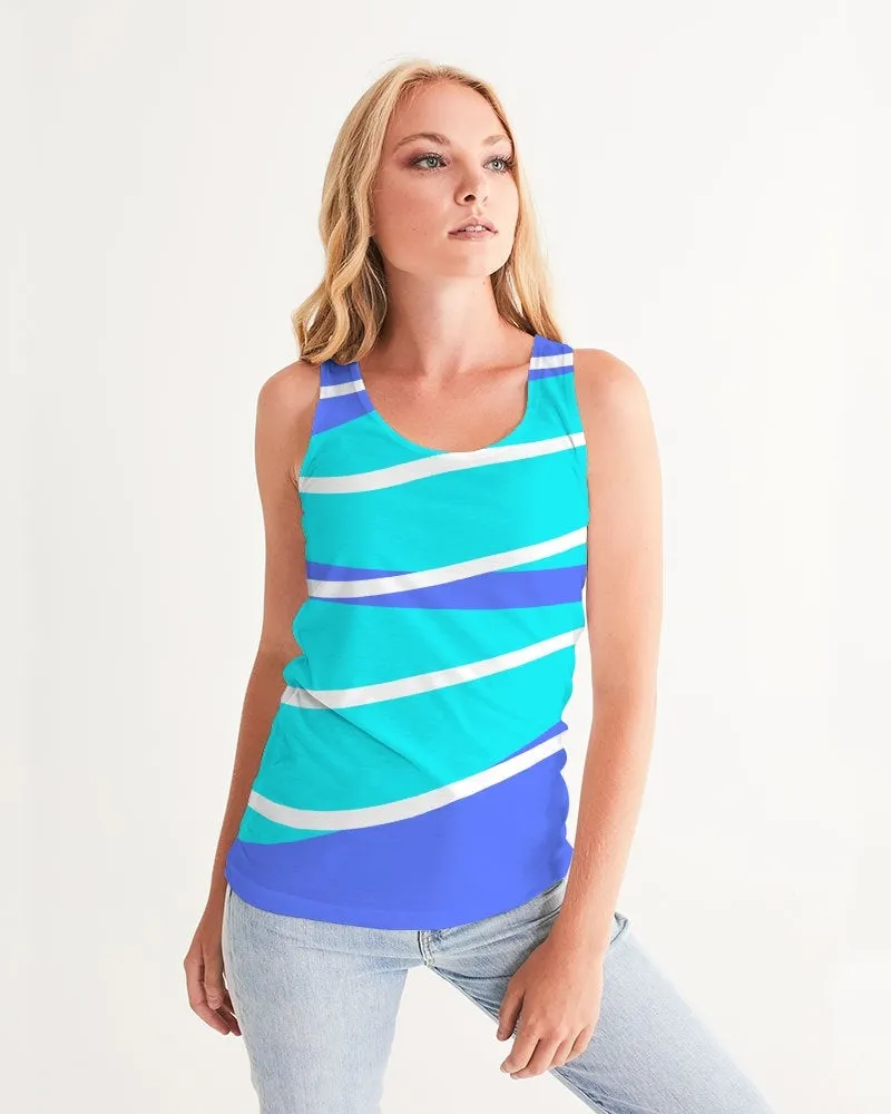 Blue Waves Women's Racerback Tank