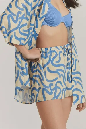 Charlie holiday harlow short - blue swirl