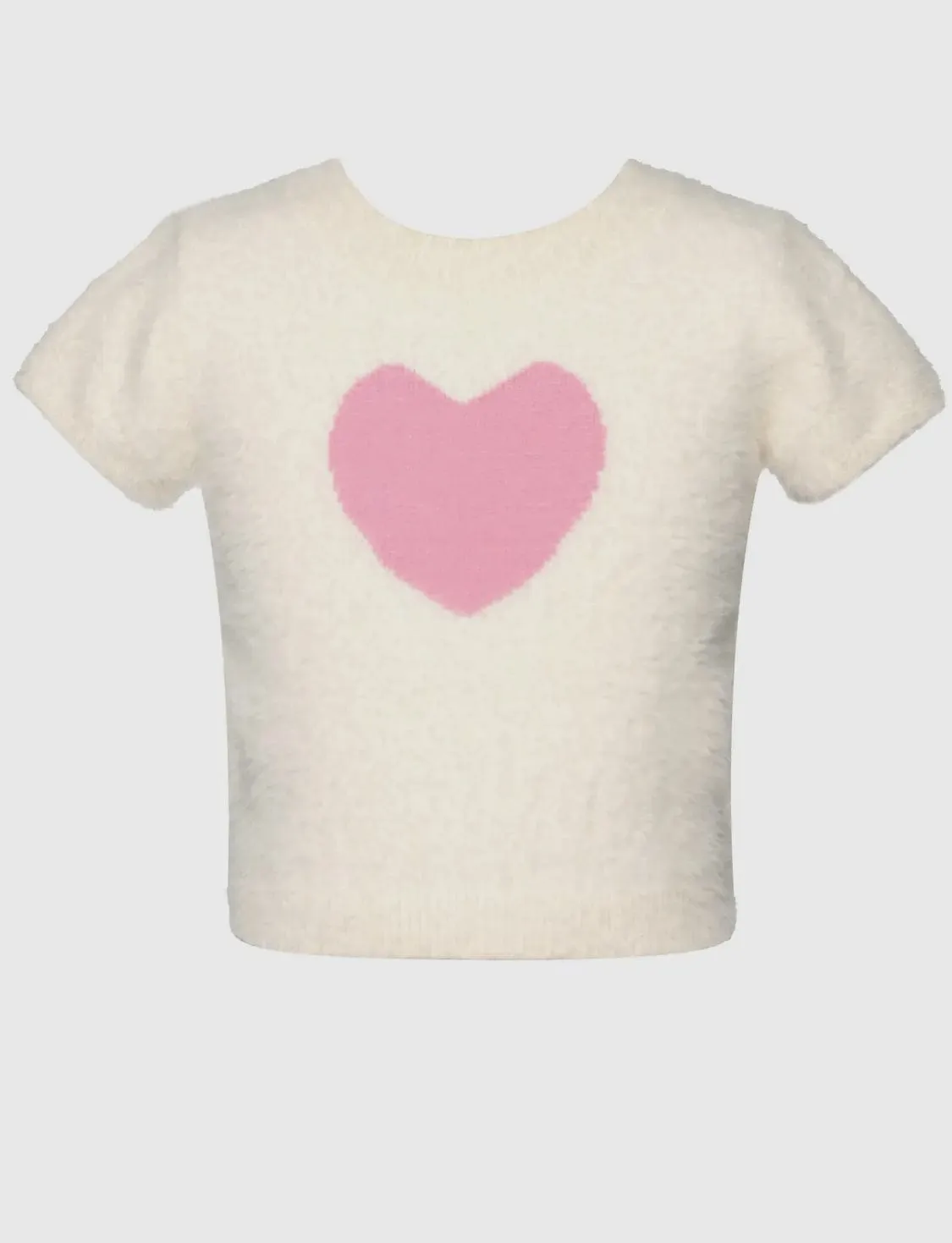 Cozy Heart Fuzzy Sweater