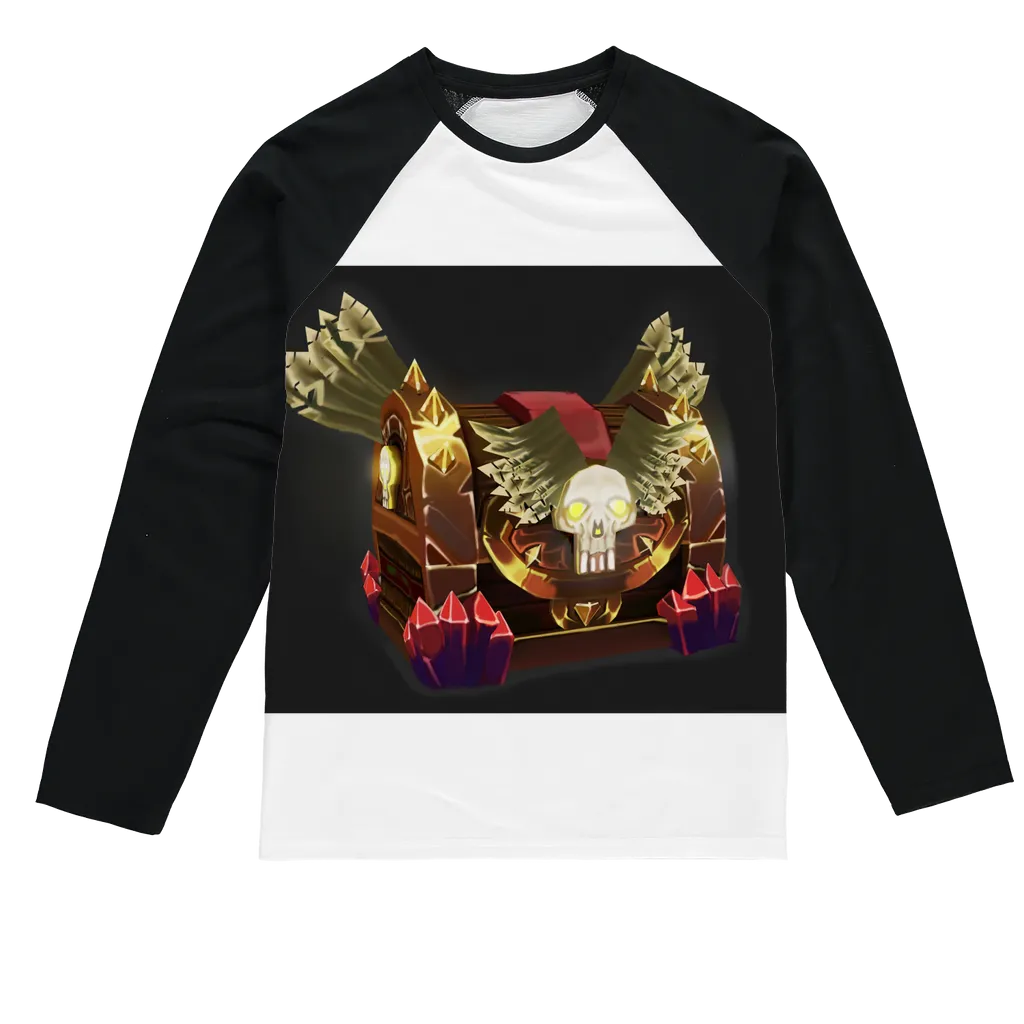 Hand-Painted Chest Sublimation Baseball Long Sleeve T-Shirt