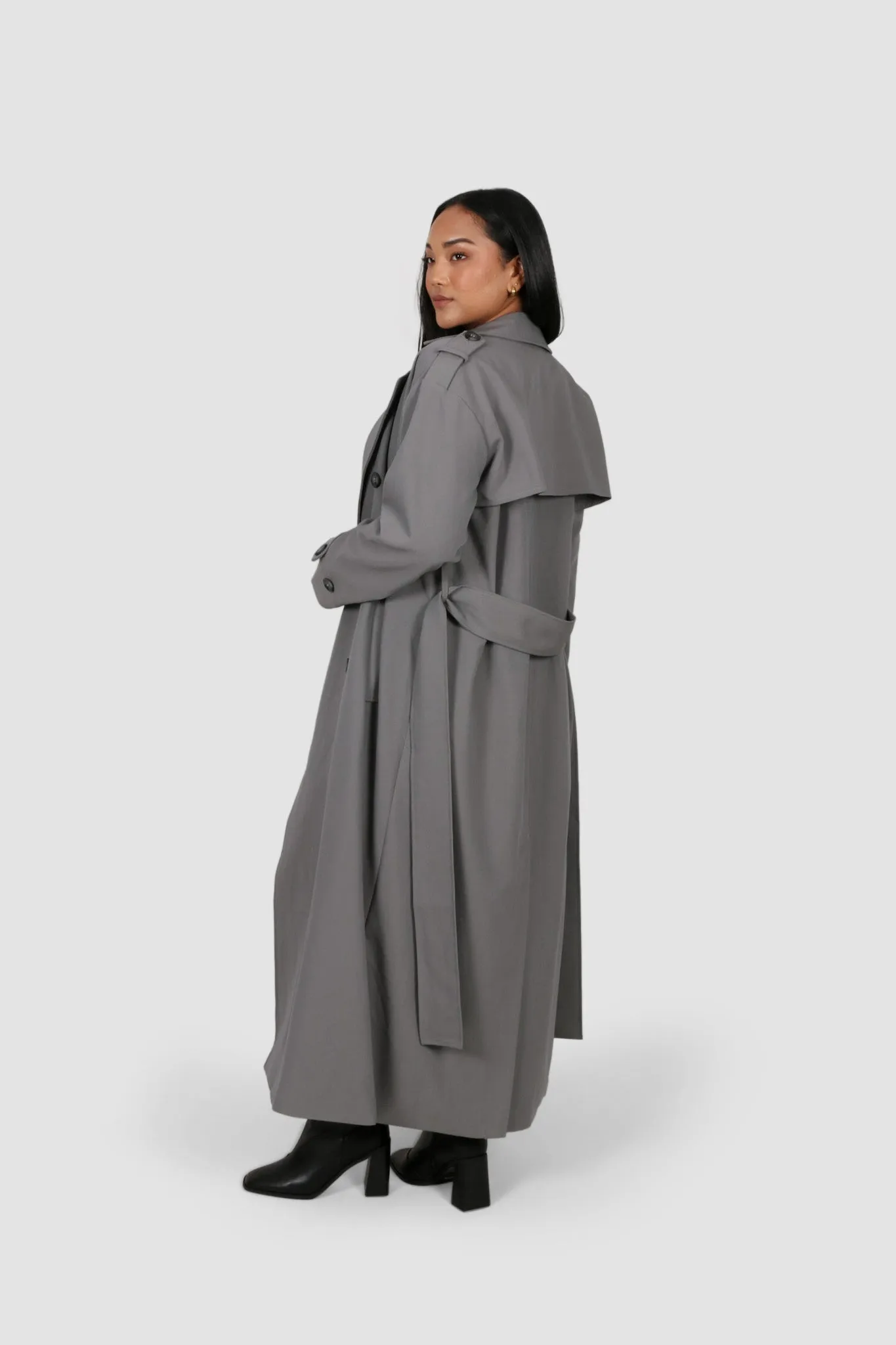 HENDRIX TRENCH COAT GREY