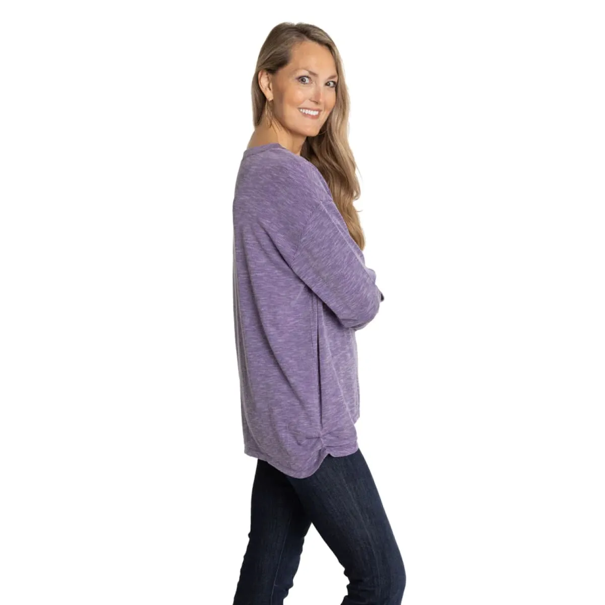 JMU Bailey V-Neck Ruched Top