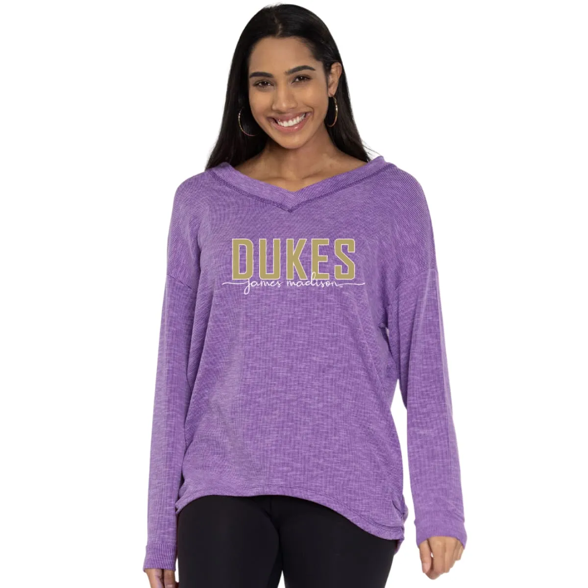 JMU Bailey V-Neck Ruched Top