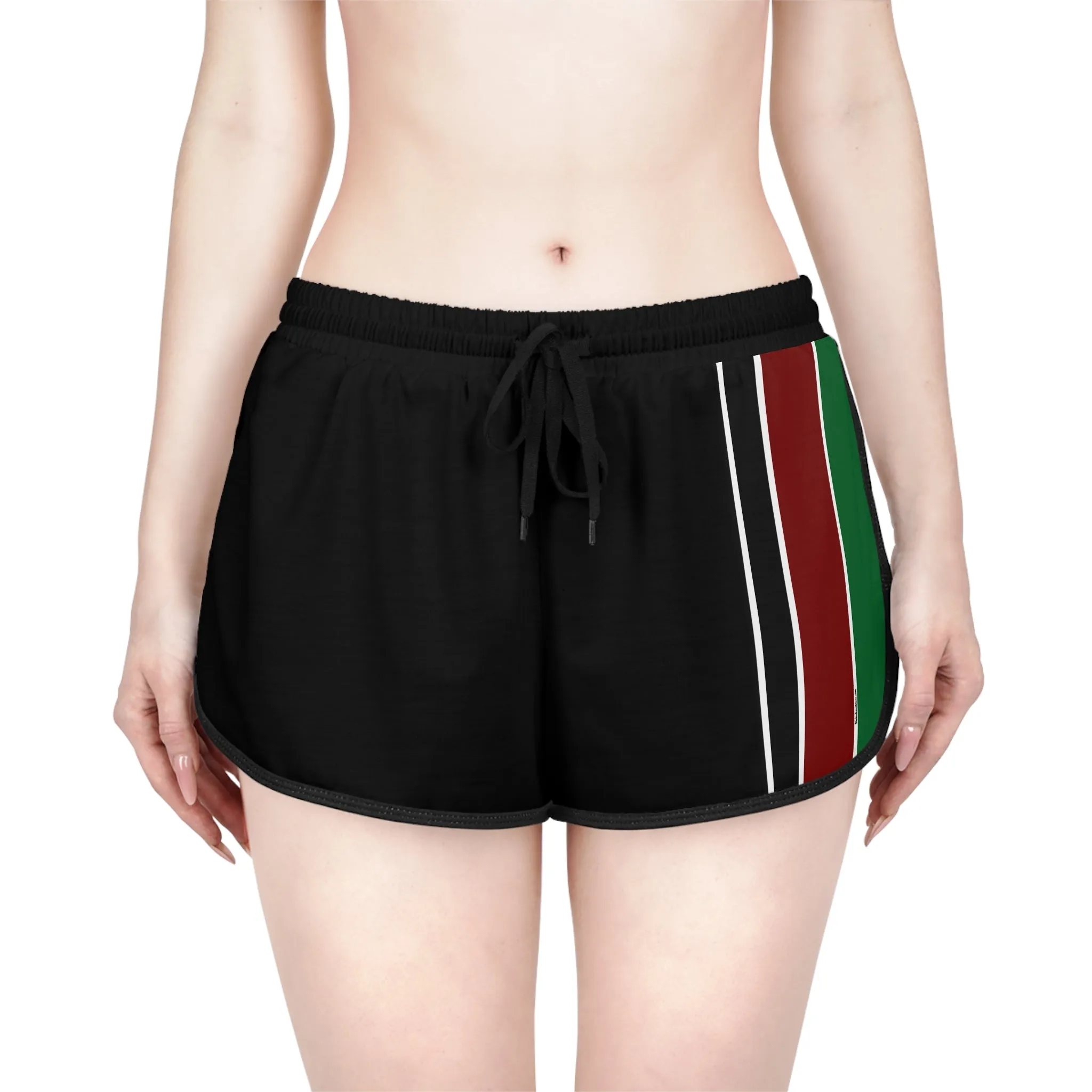 Kenyan Women's Relaxed Shorts Vertical Striped (AOP)