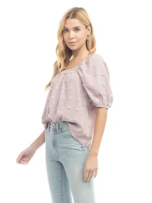 Lilac Off The Shoulder Blouse