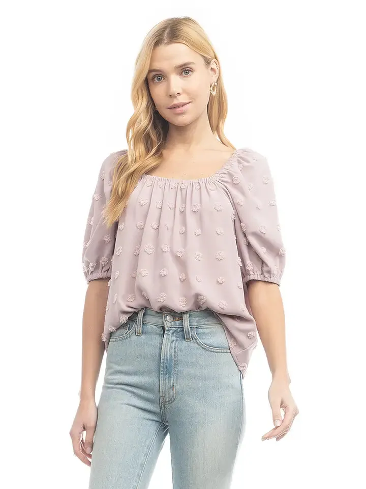 Lilac Off The Shoulder Blouse