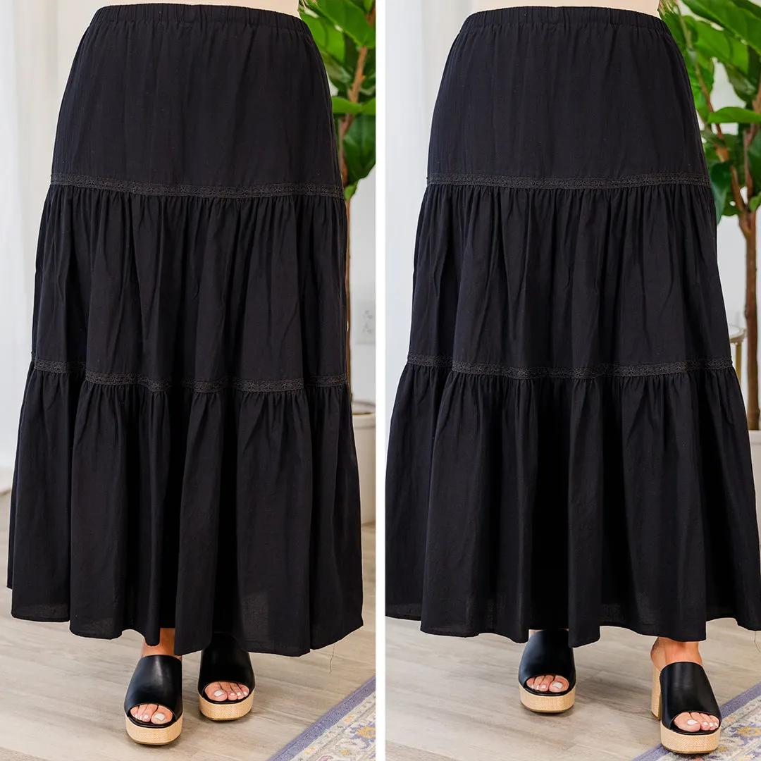 Living In The Now Skirt, Black