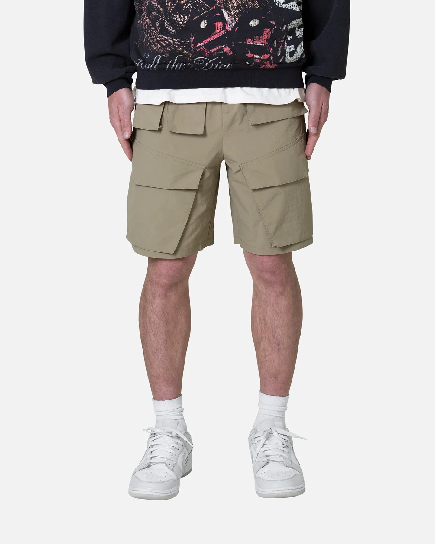 MNML Nylon Cargo Traveler Shorts Sand