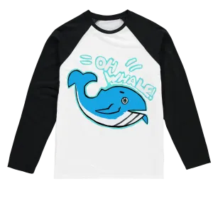 Oh Whale Sublimation Baseball Long Sleeve T-Shirt