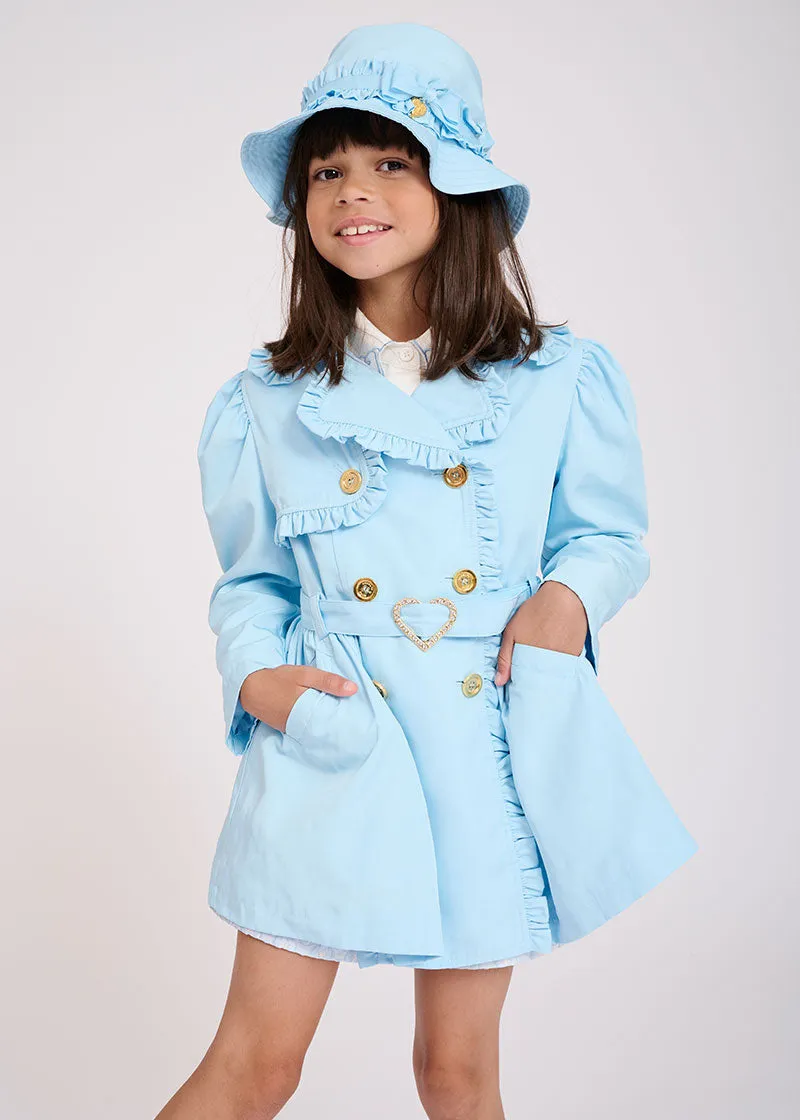 Perdey Trench Coat Cool Blue