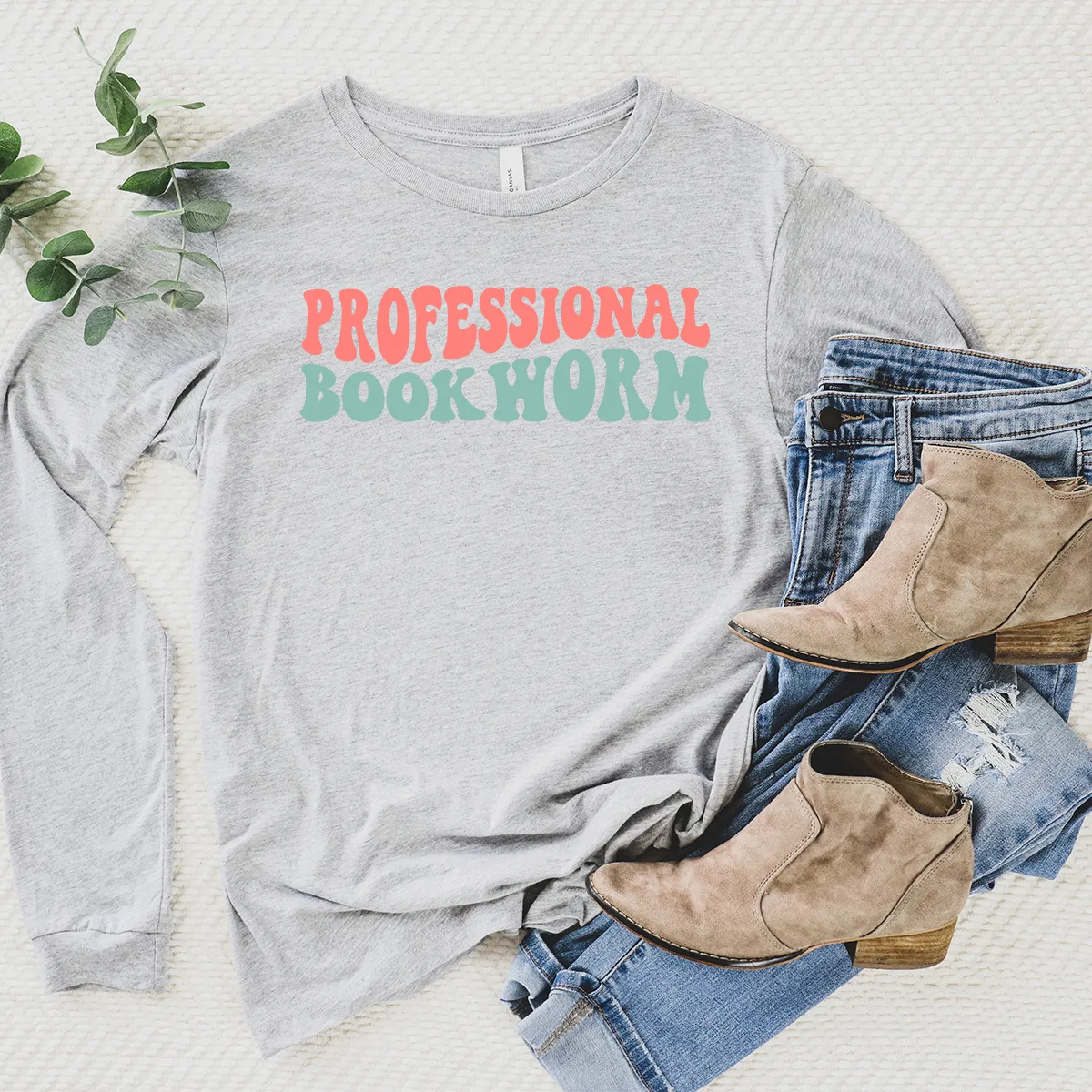 professional bookworm long sleeve unisex tee