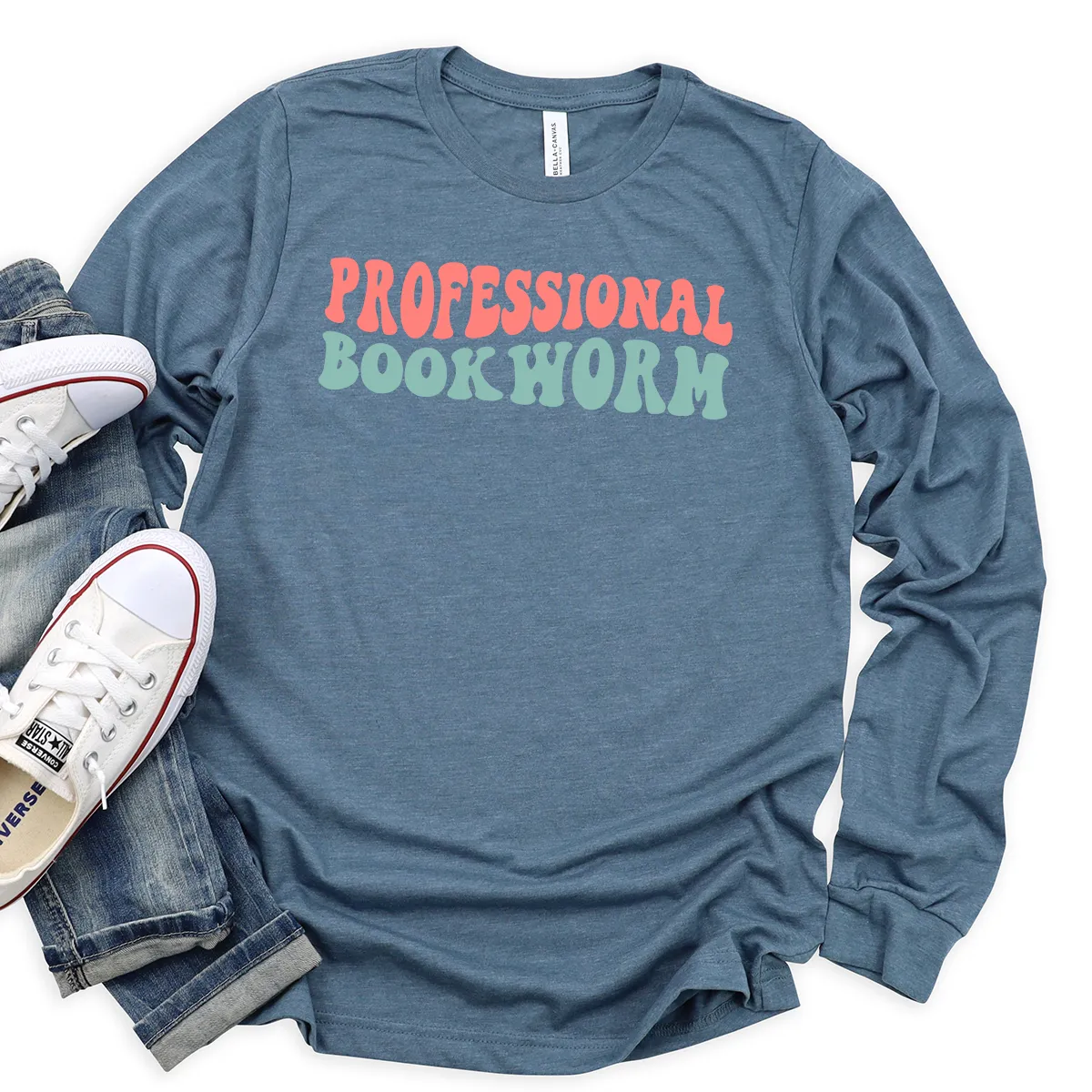 professional bookworm long sleeve unisex tee