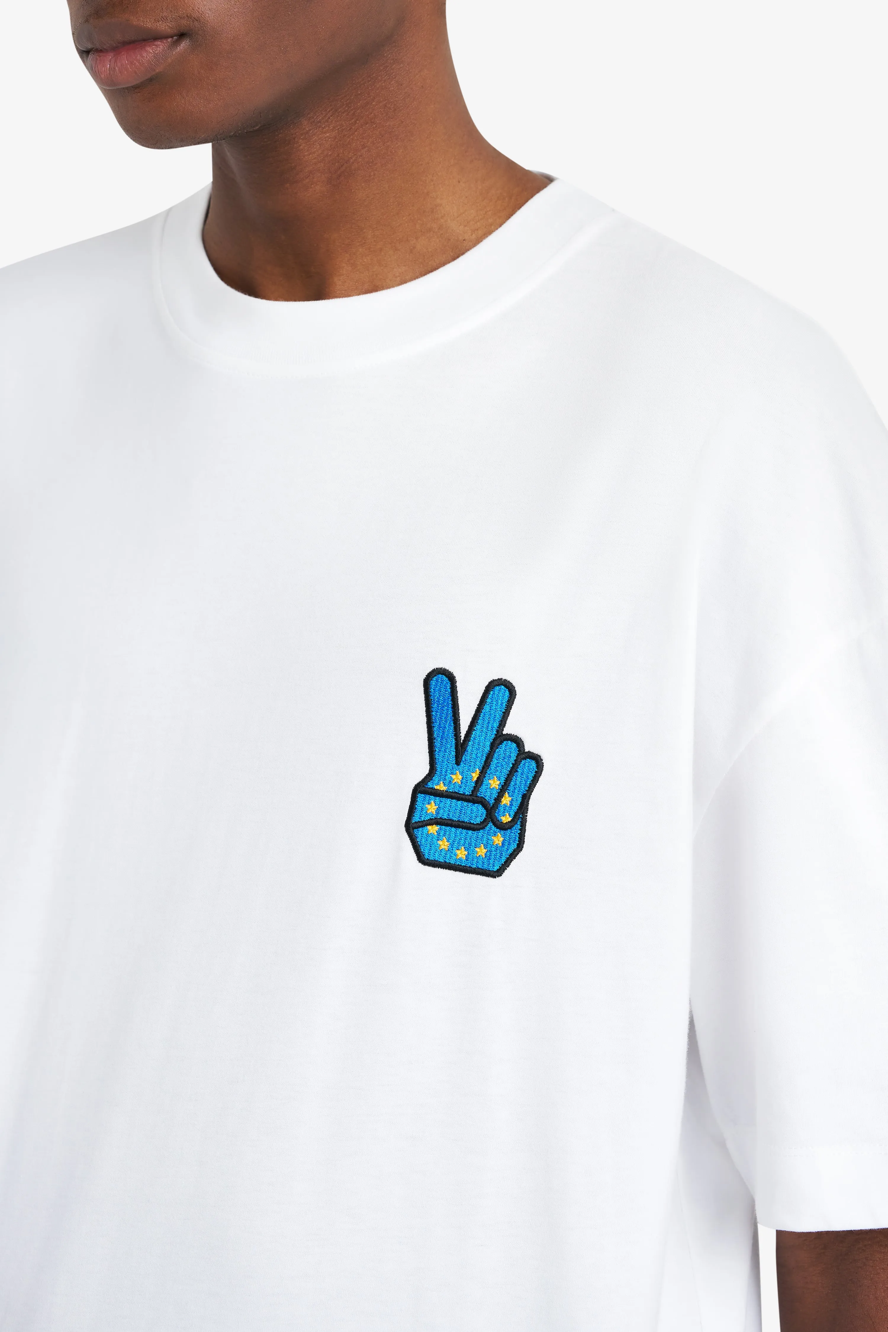 RELAX TEE SHIRT PEACE WHITE