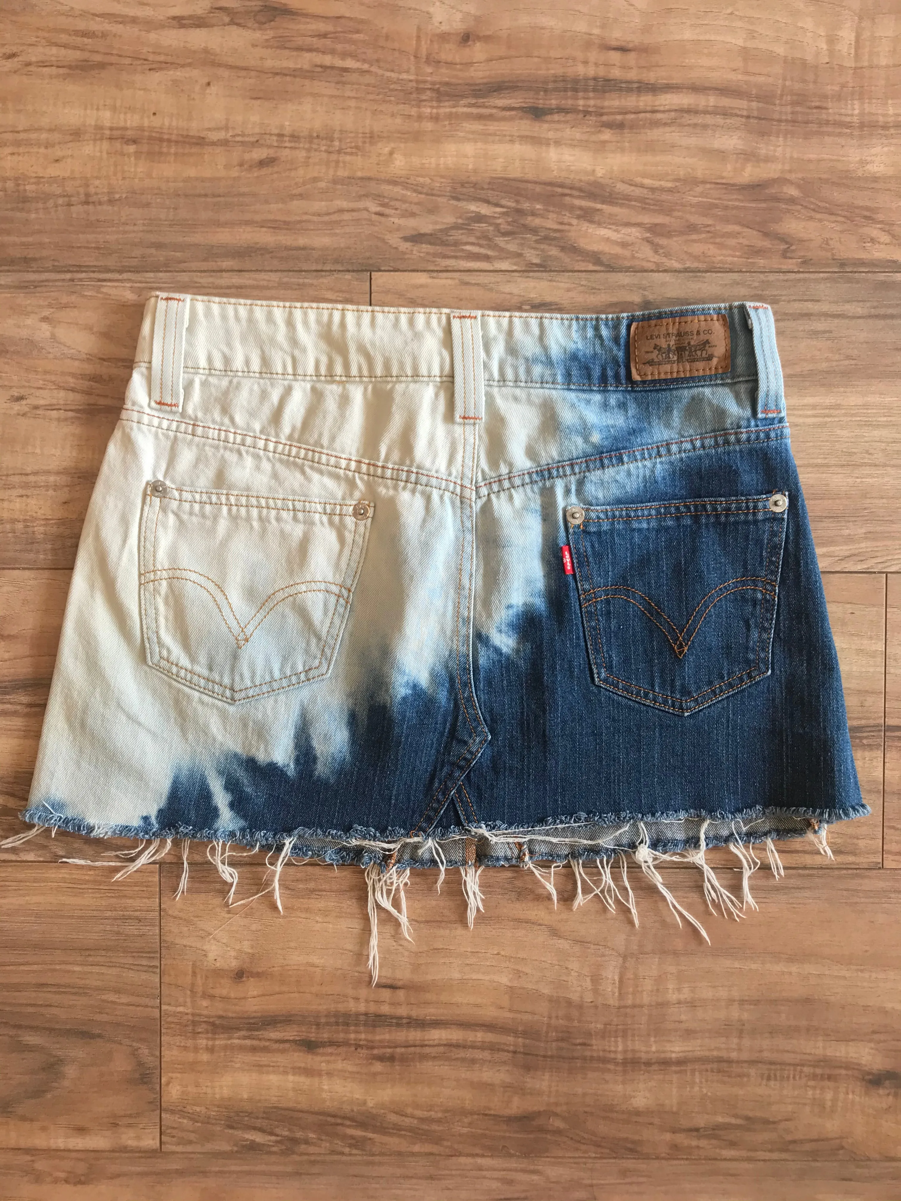 Reworked Levis Skirt