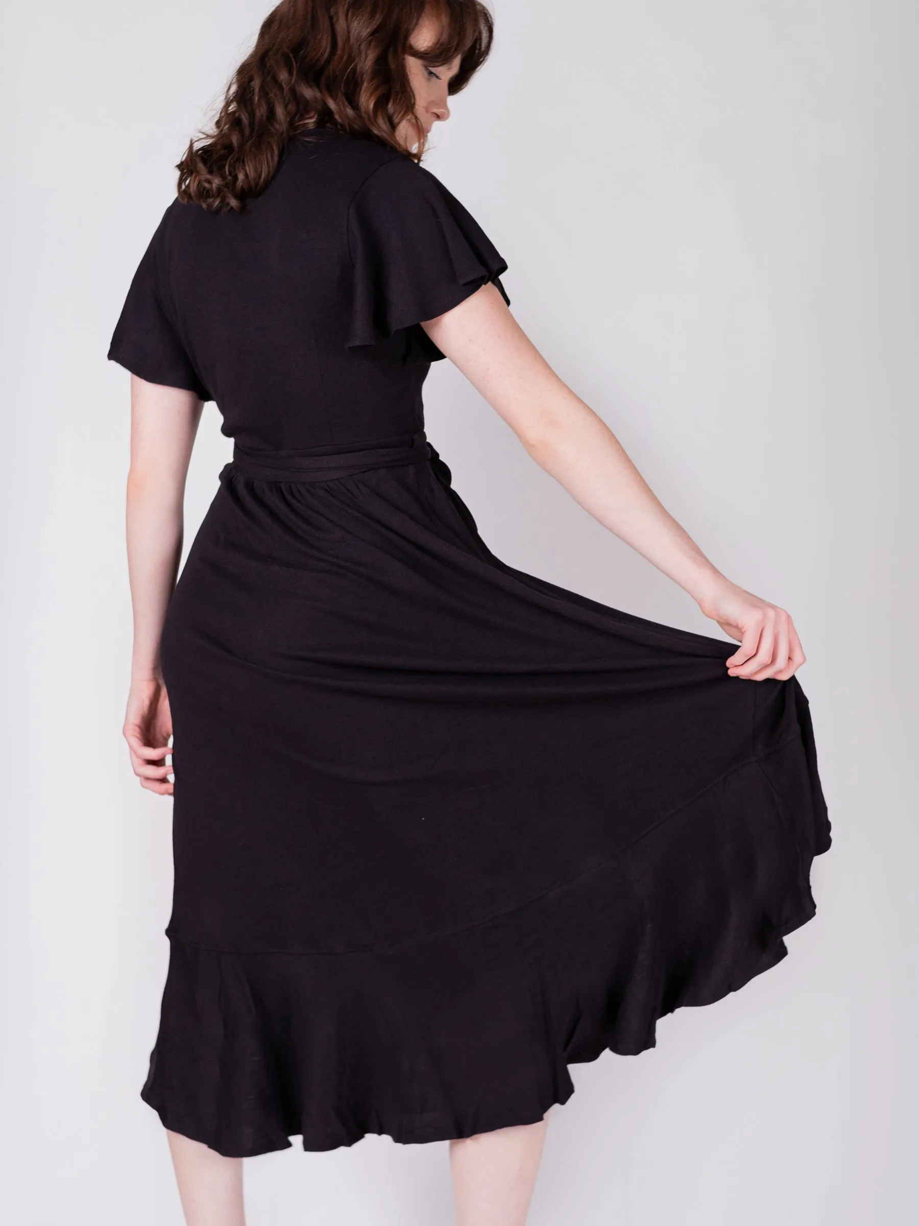 Ruffle Wrap Dress | Eclipse