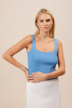 Santorini Knit Top-Blue