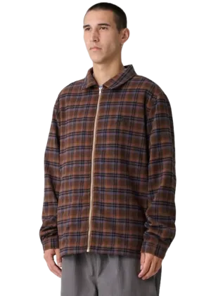 Script Zip LS Shirt Rust