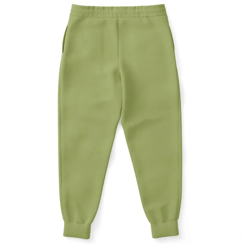 Shaded Pastel Warm Green Joggers | Unisex | with PLUS sizes | C15M0Y60K30