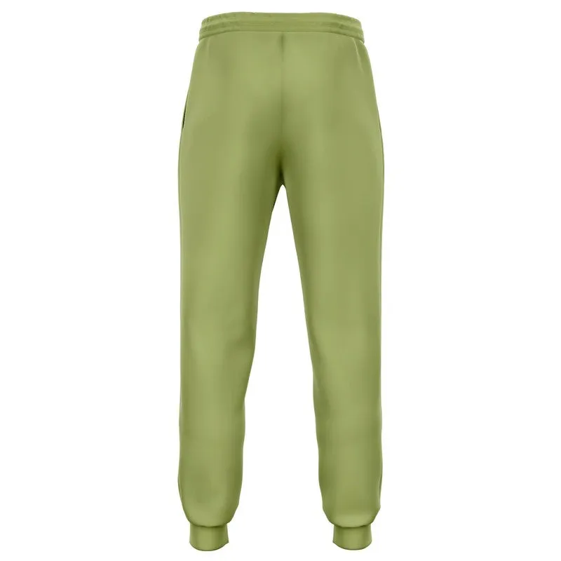 Shaded Pastel Warm Green Joggers | Unisex | with PLUS sizes | C15M0Y60K30