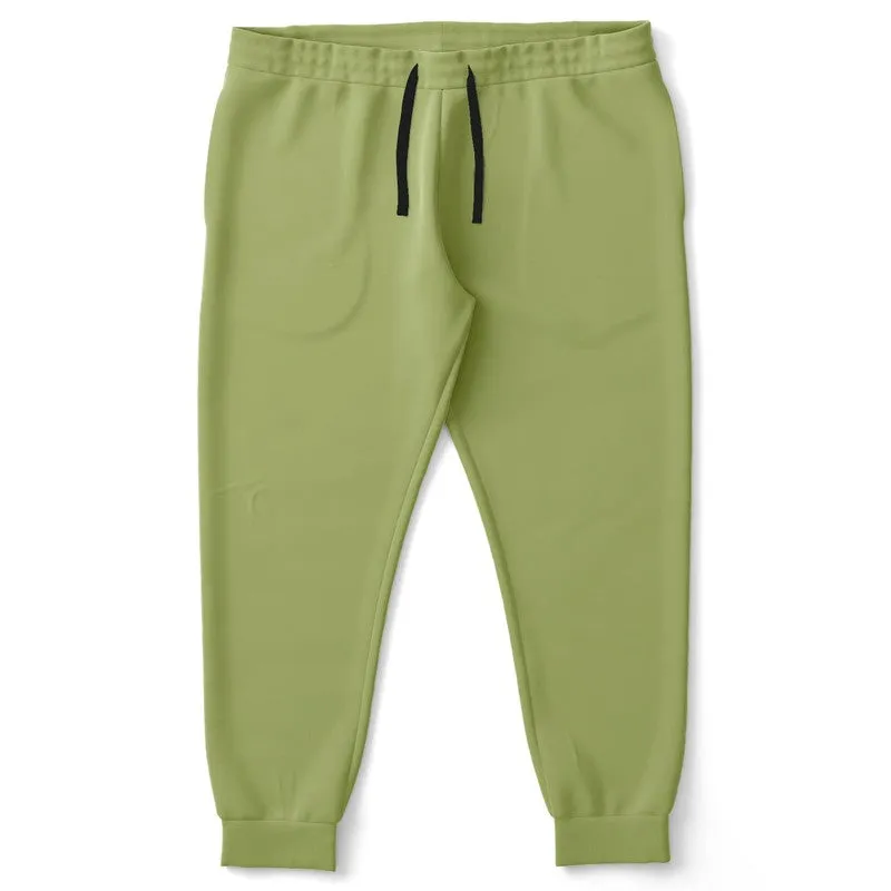 Shaded Pastel Warm Green Joggers | Unisex | with PLUS sizes | C15M0Y60K30