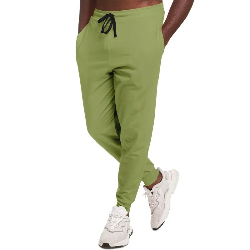 Shaded Pastel Warm Green Joggers | Unisex | with PLUS sizes | C15M0Y60K30