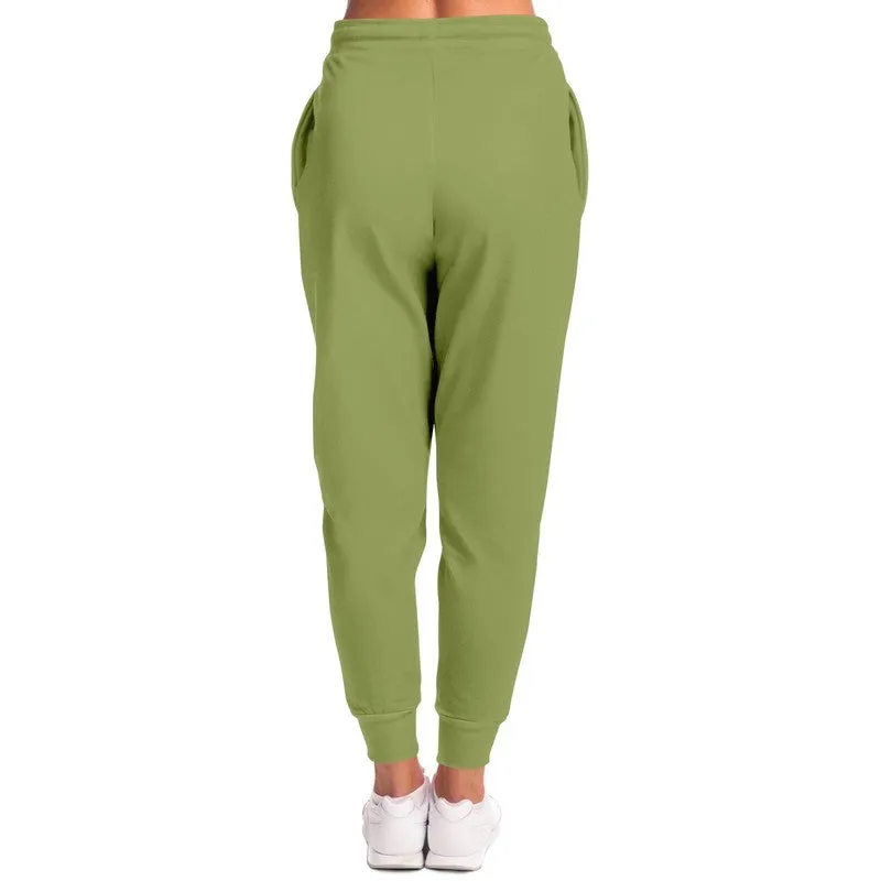 Shaded Pastel Warm Green Joggers | Unisex | with PLUS sizes | C15M0Y60K30