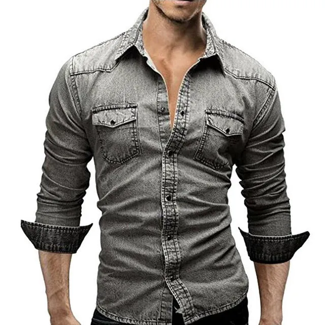 Slim Fit Denim Shirt