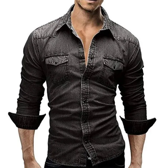 Slim Fit Denim Shirt