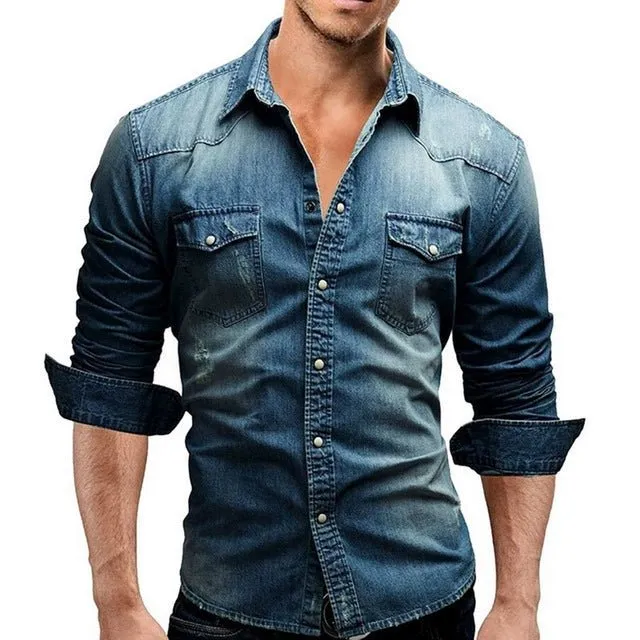 Slim Fit Denim Shirt