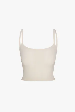 SQUARE NECK POINTELLE CAMI IN GOSSAMER