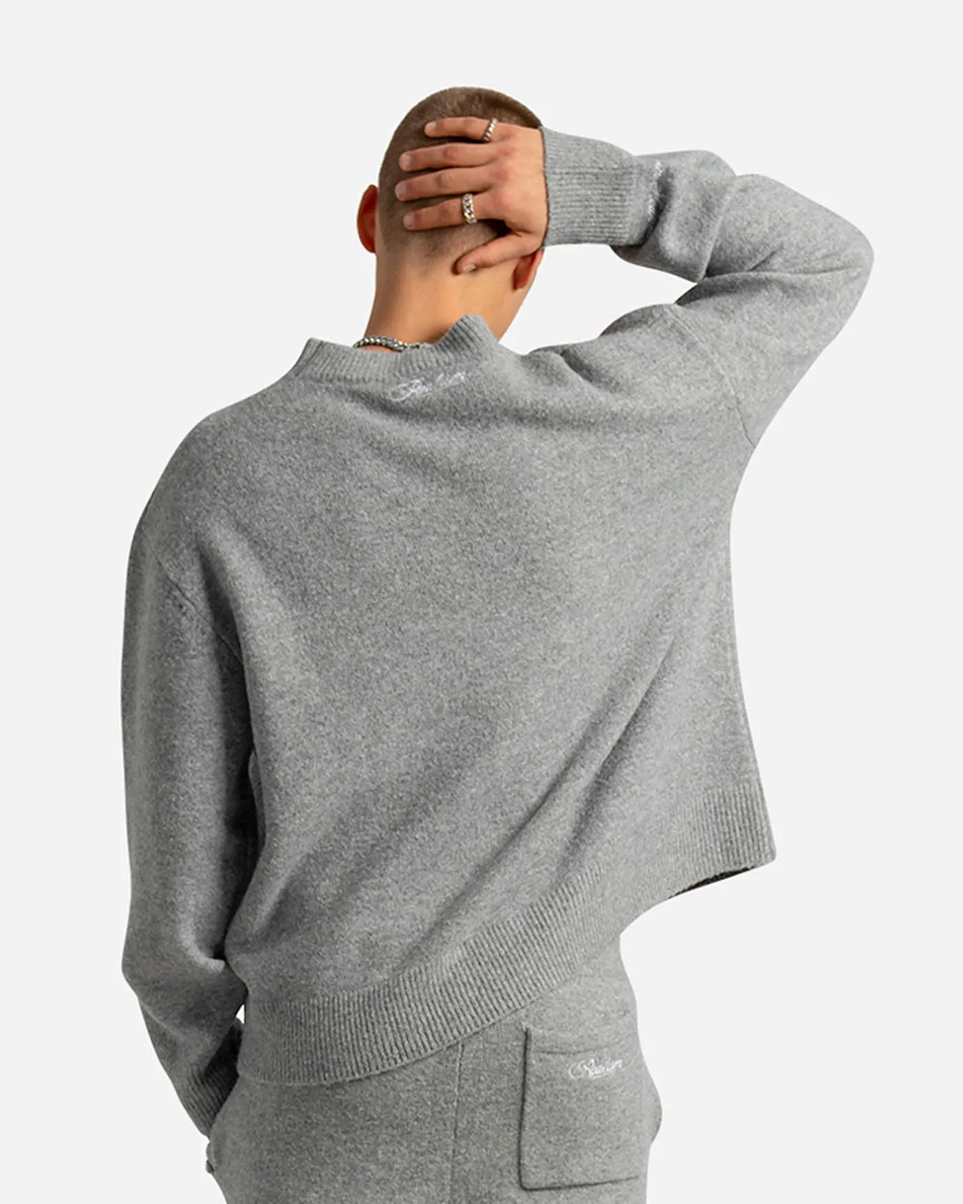 SSS REALISM RADIANT KNIT CREWNECK GREY MARLE