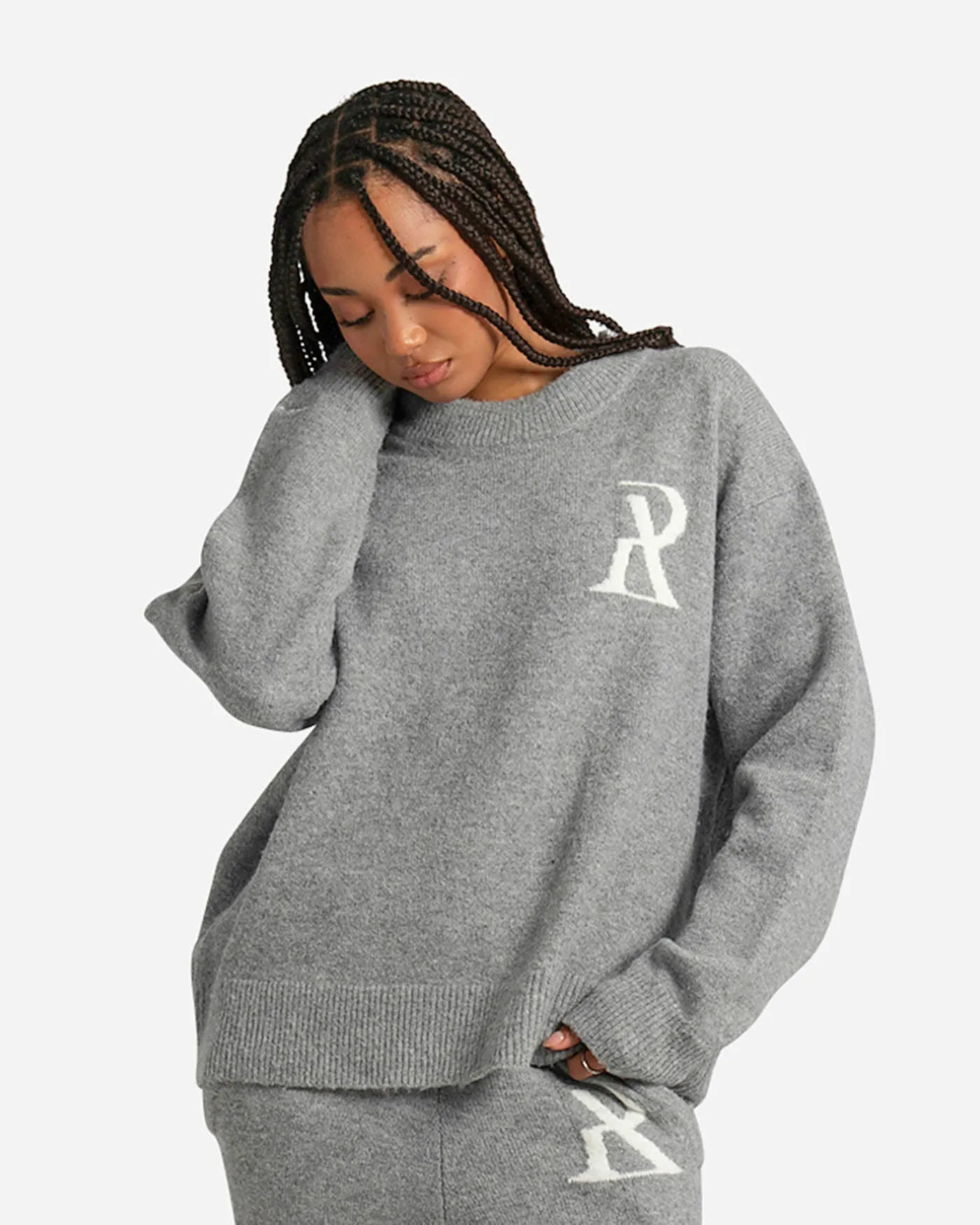 SSS REALISM RADIANT KNIT CREWNECK GREY MARLE