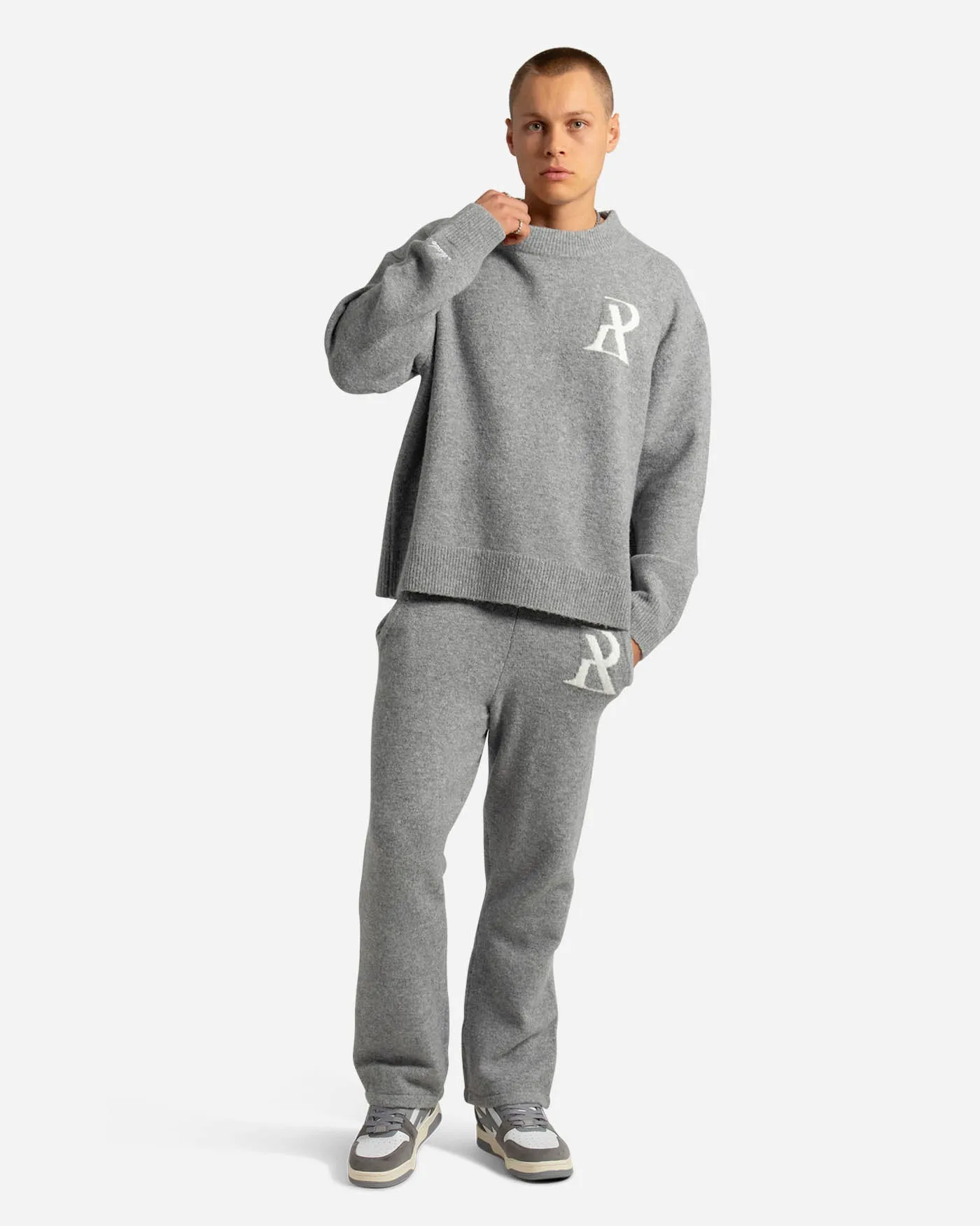 SSS REALISM RADIANT KNIT CREWNECK GREY MARLE