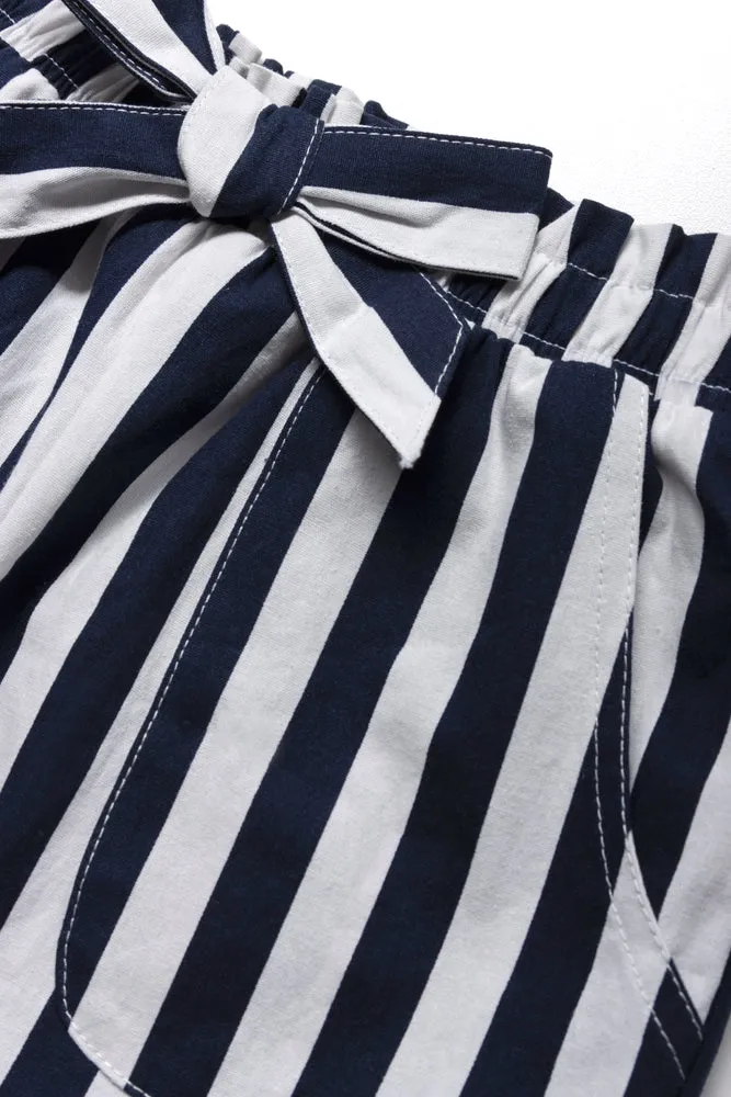 Stripe Short Navy