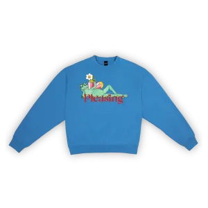 The Pleasing Crewneck in Sky Blue