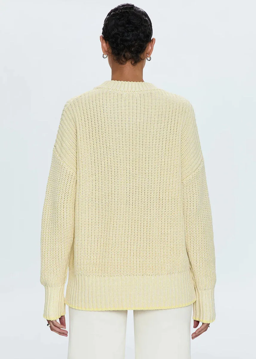 Tina Crewneck Sweater - Soft Yellow