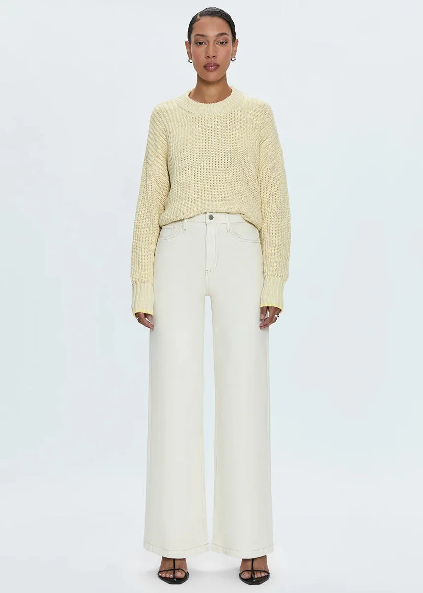 Tina Crewneck Sweater - Soft Yellow