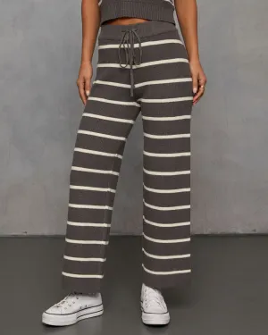 Warm Cravings Striped Knit Pants