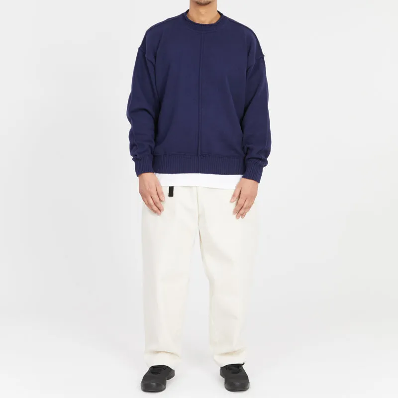 Wharf Sweater - Navy Cotton