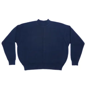 Wharf Sweater - Navy Cotton